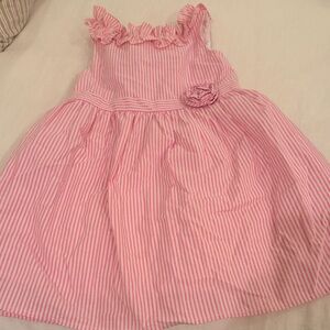 Lilly Pulitzer Pink Striped Ruffle Dress